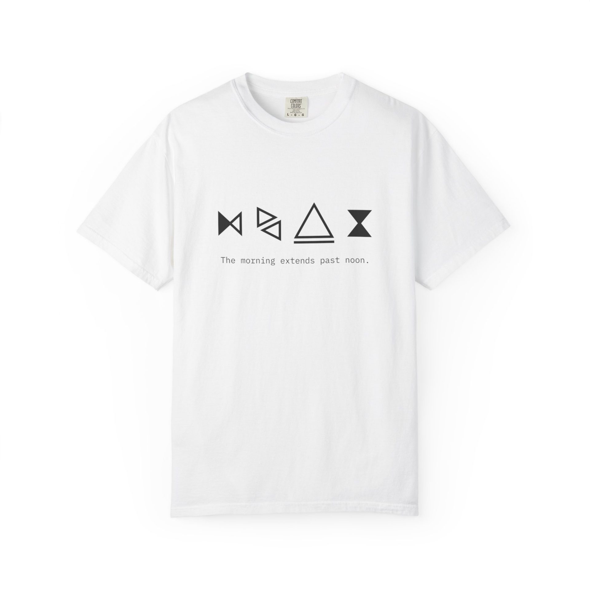 The Morning Extends Past Noon — Surreal Existential Quote Tee | Comfort Colors Unisex - Image 6