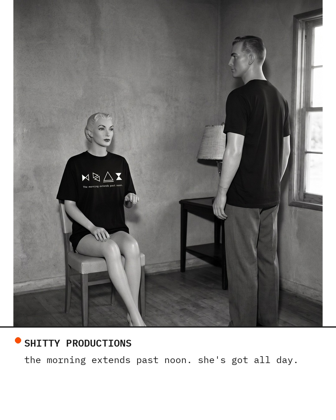 The Morning Extends Past Noon — Surreal Existential Quote Tee | Comfort Colors Unisex - Image 2