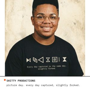 Every Day Captured Is the Same Day, Slightly Forked — Surreal Quote Tee | Black Comfort Colors