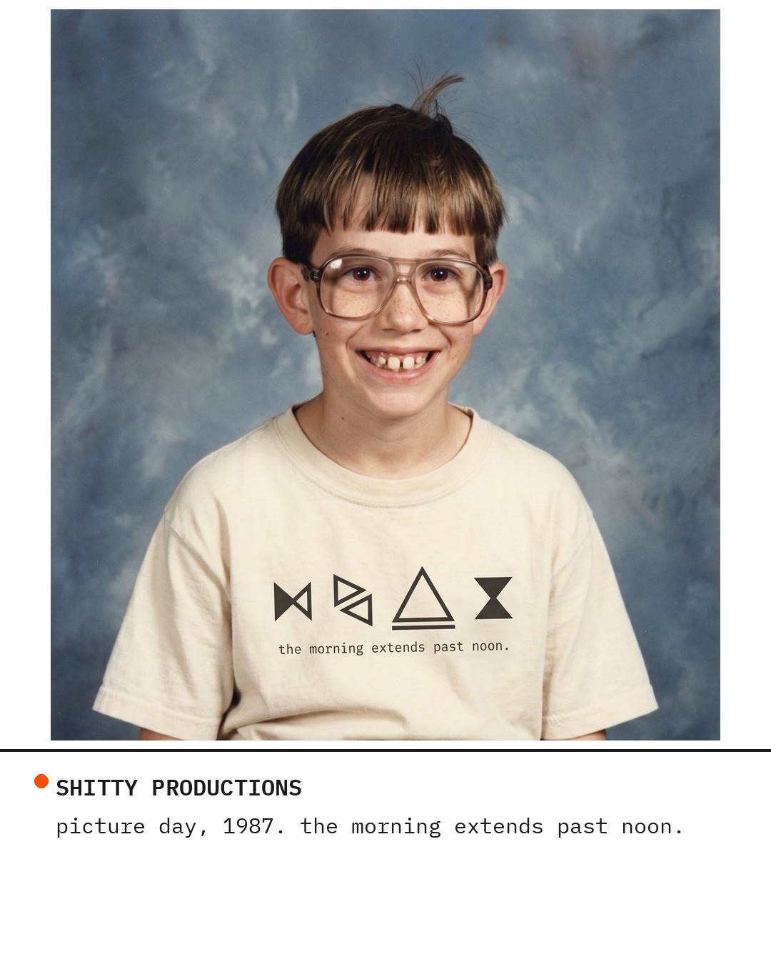 The Morning Extends Past Noon — Surreal Existential Quote Tee | Comfort Colors Unisex